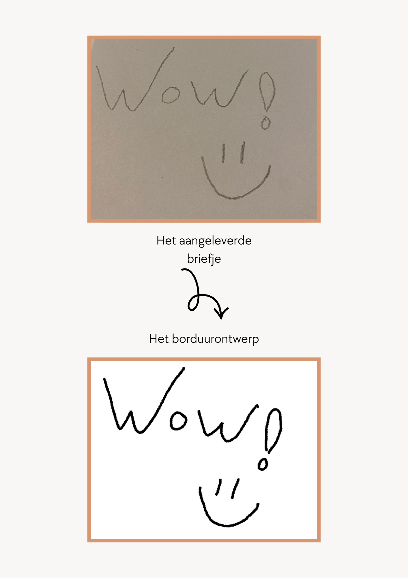 Loose fit T-shirt - Handgeschreven tekst