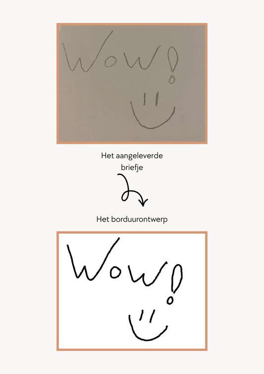 Loose fit T-shirt - Handgeschreven tekst