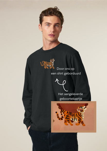 Loose fit longsleeve - Geboorteherinnering volwassenen